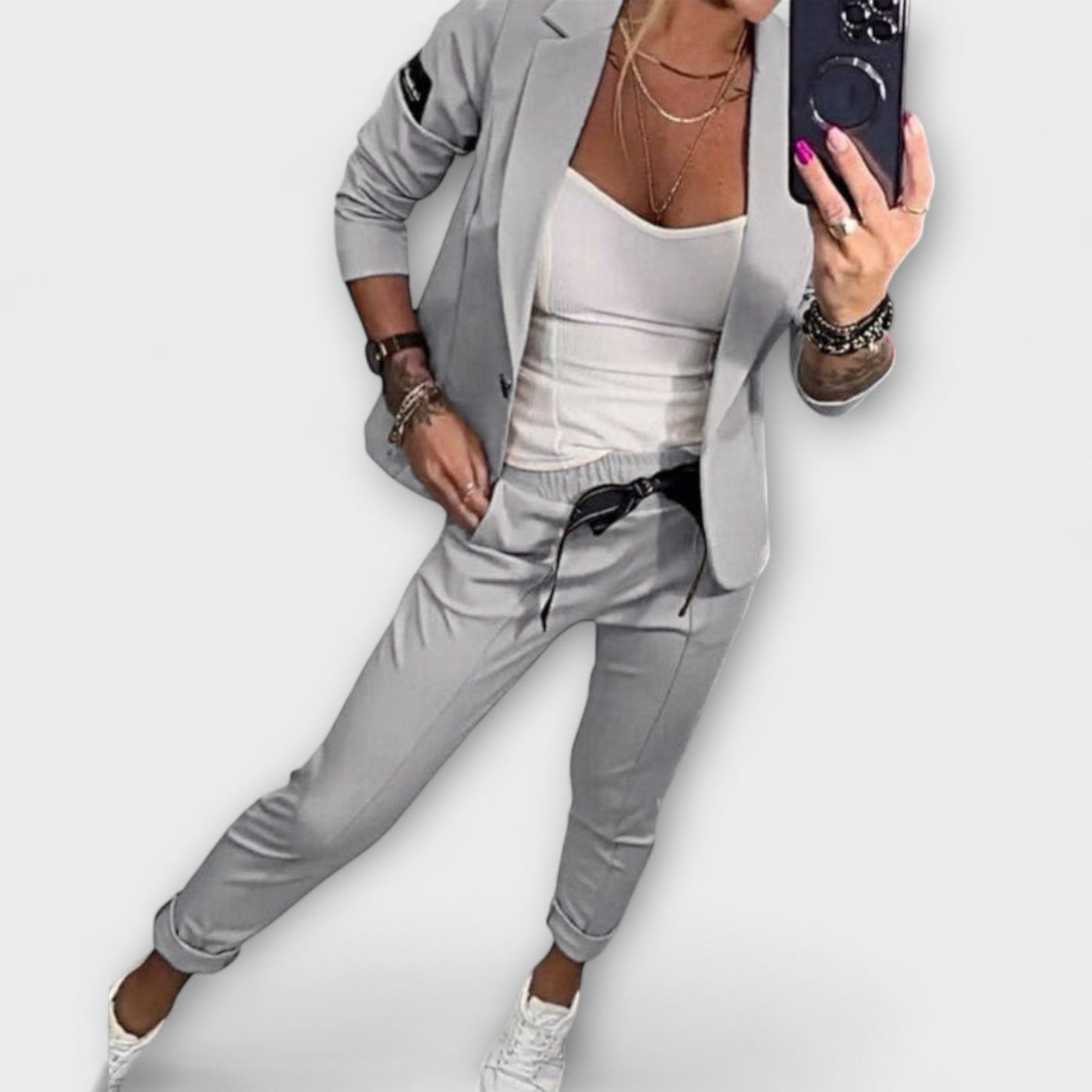 Aspen | Elegant Set of Top, Jacket, and Pants