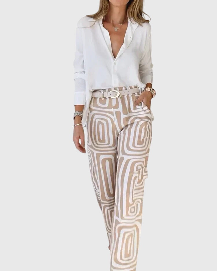 Aspen | Stylish Pants + Free Blouse & Belt