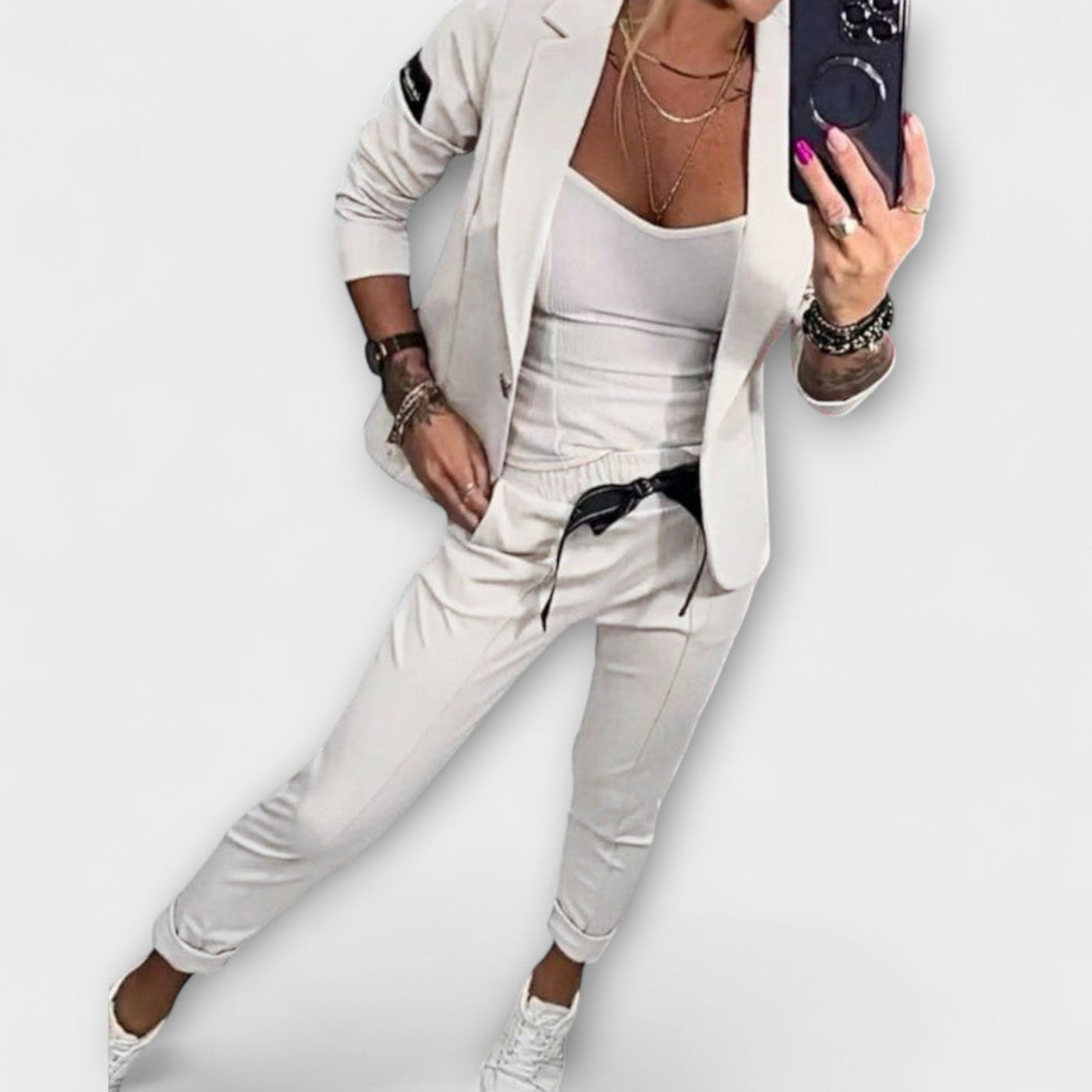 Aspen | Elegant Set of Top, Jacket, and Pants