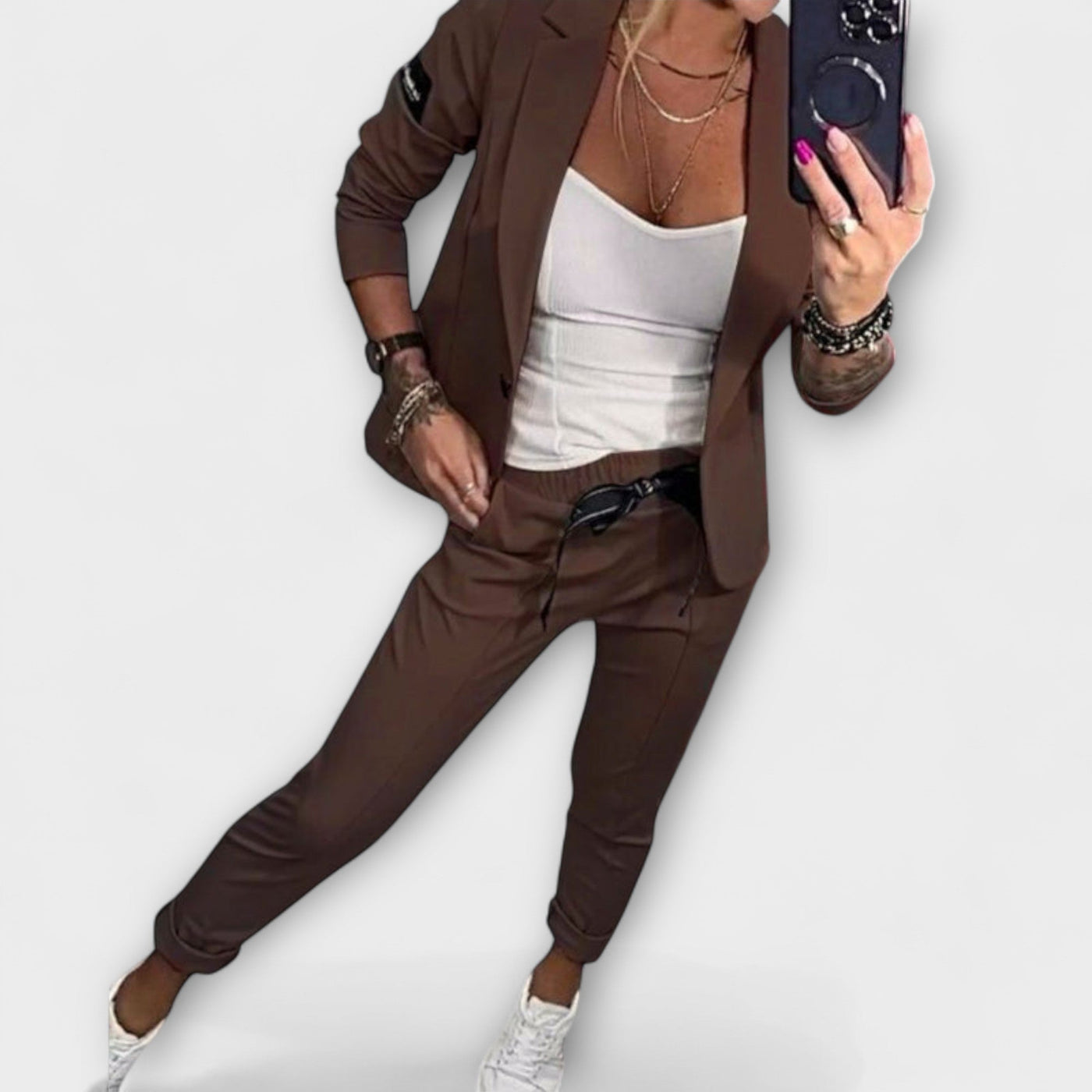 Aspen | Elegant Set of Top, Jacket, and Pants