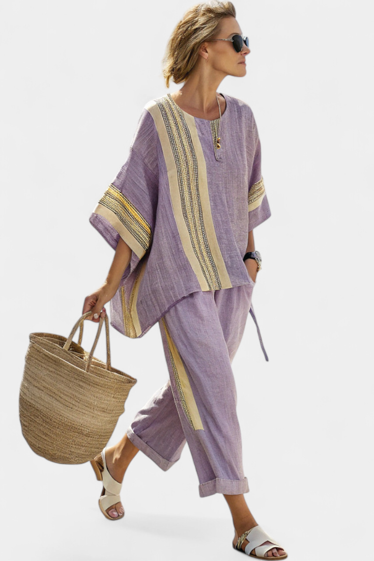 Aspen | Elegant Striped Set